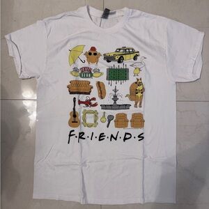 Gildan White T-Shirt with Fun Graphic